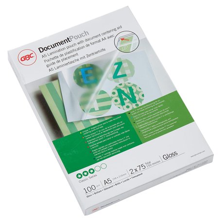 GBC 3740451 Lot de 100 Pochettes de plastification standards Transparent