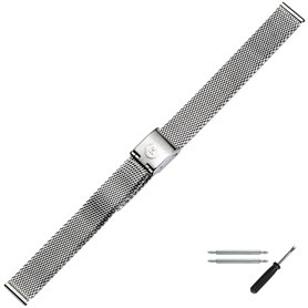 MARBURGER Bracelet De Montre 12mm Métal Argent - Kit De Montage D'outils 80701120020 MARBURGER Bracelet De Montre 12mm Métal Argent - Kit De Montage D'outils 80701120020