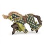 Papo -39923 -Cheval du Maître des armes cimier dragon -Le Médiéval - Fantastique - Figurine à collectionner -Figurine peinte à l