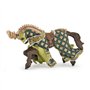 Papo -39923 -Cheval du Maître des armes cimier dragon -Le Médiéval - Fantastique - Figurine à collectionner -Figurine peinte à l