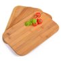 GRAEWE ® Planche à découper Bambou 23 x 15 x 1 cm - 3 pièces - pour Un Bon Petit déjeuner