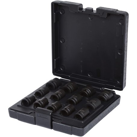 KS TOOLS 515.0900 Jeu de douilles à chocs 12 pans 1/2''