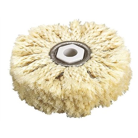 wolfcraft 2098000 brosse sisal alésage 10 mm diamètre 85 x 20 mm