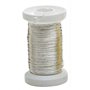 Glorex 6 2220 109 Fil argenté avec Noyau de cuivre plaqué Argent 0