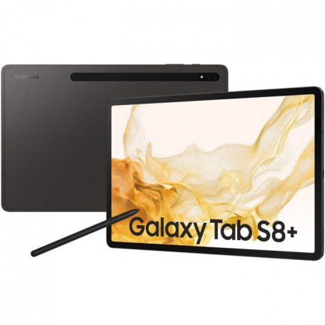 SAMSUNG - Galaxy Tab S8+ - 12.4 - RAM 8Go - 128Go - Anthracite - S Pen inclus 1 169,99 €