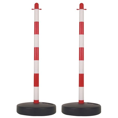 Perel Set avec poteaux de balisage en PVC