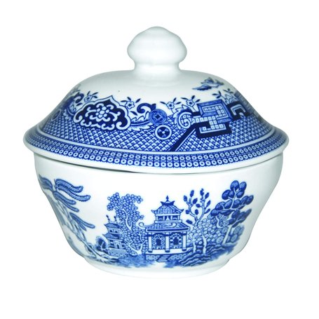 Churchill Fine China sucrier couvert faïence 5.5" Blue Willow