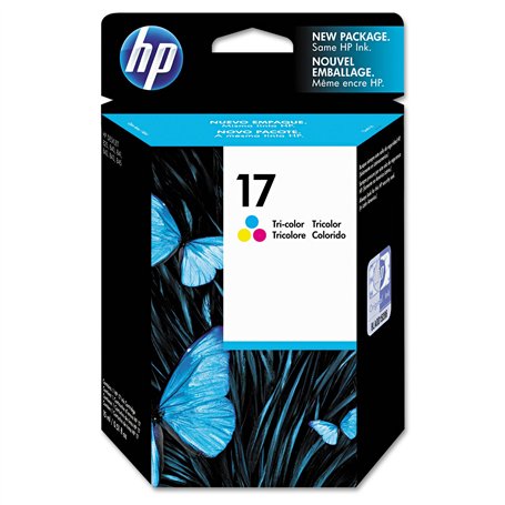 HP Cartouche Jet d'encre Originale N°17 C6625A Cyan Magenta Jaune