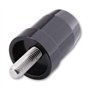 HIGHSIDER – 161-042 – Paire d'extrémités de Guidon – pour rétroviseur de Guidon de 25,4 mm – en Aluminium anodisé – Noir – Compa
