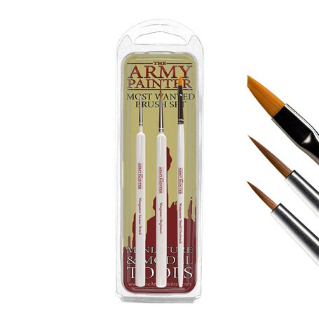 The Army Painter ? | Most Wanted Brush Set | 3 pinceaux : Regiment