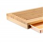 Alessi | GAG02 Planche à Pain en Bambou avec Tiroir, Marron