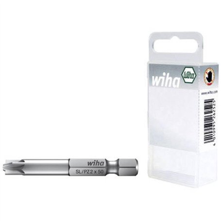 WIHA 36082 - Lot de 2 embouts professionnels 70 mm SL/PZ2 x 70 mm Code 7049XZ942