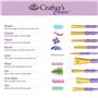 Royal & Langnickel Crafter's Choice Set de pinceaux variété ovales 7 pièces