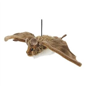 Peluche Living Nature - Petite chauve-souris (24 cm), Inconnu, Rose, Blanc. Peluche Living Nature - Petite chauve-souris (24 cm)