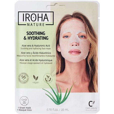 Iroha Masque Visage en Tissu Hydratant à L'Aloe Vera