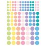 CTOP - Loisir créatif - Gommettes Rondes Couleurs Pastels diam. Assortis - 348 pièces