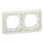 Legrand 069694 Support Plaque Étanche 2 Postes