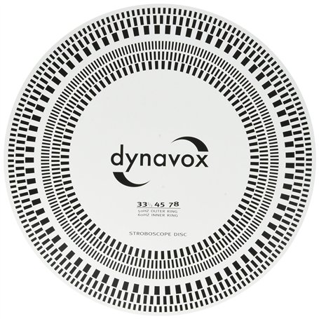 Dynavox Gabarit de réglage pour tête de lecture/disque stroboscopique 206800