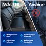 Walser Transporter Housses de siège Auto en Similicuir Compatible avec VW Crafter, Mercedes Sprinter, 1 siège Individuel à l'ava