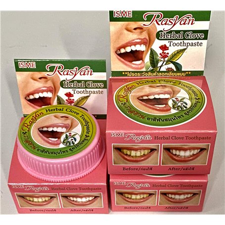 Isme Rasyan Herbal Clove Toothpaste Pâte Anti-Bacteria Bad Breath Decay