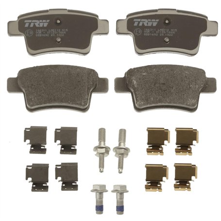 TRW GDB1692 Kit De Plaquettes De Frein Frein à Disque COTEC pour Citroen C4 Grand Picasso I (UA_) 2006-2013 Essieu Arrière et au