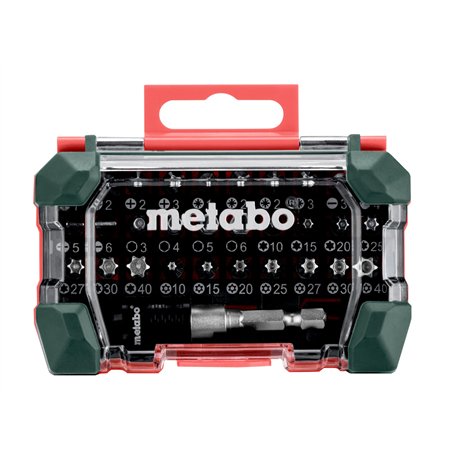 Metabo Boîte de bits SP 32 pièces (y compris un adaptateur à douille et un porte-embout à changement rapide