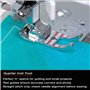 Singer Quarter inch ¼ Pouce Piecing à Clipser Pied presseur pour Machines à Coudre Low-Shank