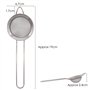 7 cm de diamètre – Petit ustensile de cuisine en métal – Mini tamis à mailles avec poig