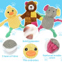 LECHONG 5 Jouets pour Chien en Peluche, Jouets à Couiner Câlins Crissant pour Chiens de Toutes Tailles et Chiots, Lot de Jouet S