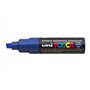 UNI-BALL Lot de 6 Marqueurs Pte large biseautée POSCA PC8K 8mm Bleu Foncé
