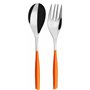 BUGATTI GLOU-021F11/12 Glamour Lot de 2 Pièces Service de Table SAN/Acier Orange 25 x 12 x 3 cm