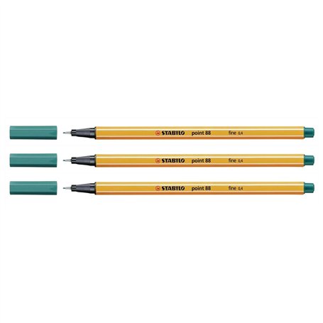 STABILO Lot de 3 Stylo-feutres point 88 tracé: 0