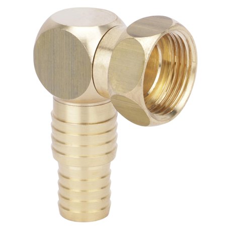 Boutté 2103698 RTC15 Raccord tournant dévidoir coudé femelle 15x21 tuyau ø15/19 Or