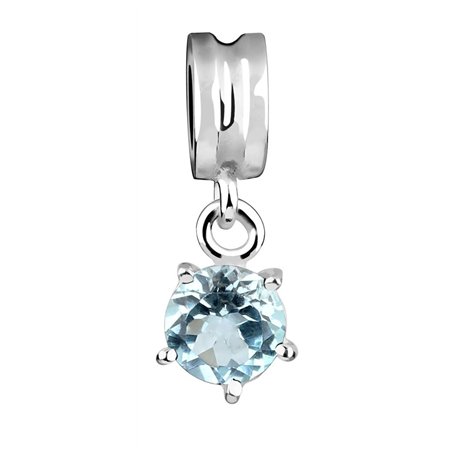Nenalina Charm pendant Topazes Bleues Bleu en argent 925 sterling