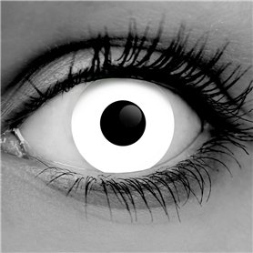 Lentille blanches /White out HALLOWEEN CRAZY LENS (sans correction)