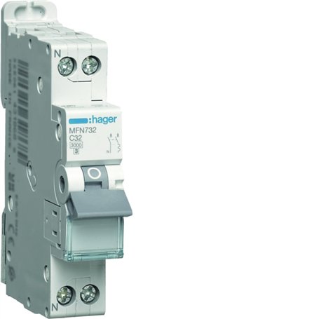HAGER - Disjoncteur Ph+N 32A
