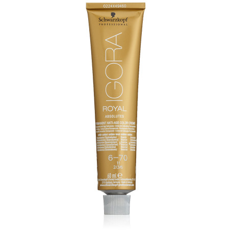 Gel colorant anti-âge Igora Absolutes N6-70 Schwarzkopf (60 ml)