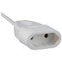 Meister Rallonge Euro - Câble 3 m - Blanc - Câble en plastique - IP20, blanc, 7431310