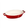 Staub Plat à four ovale en céramique Rouge cerise