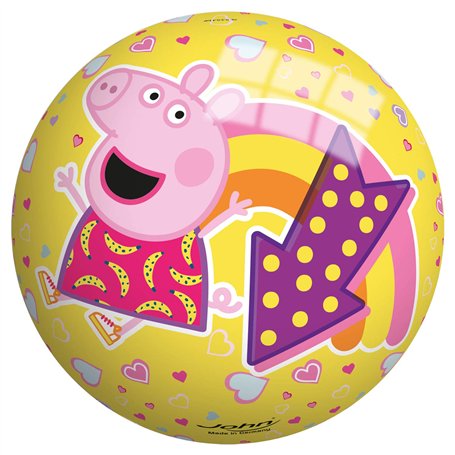 Globo Toys 50082 Ballon de Jeu pour Enfants Peppa Pig Ballon avec Filet 230 mm Football