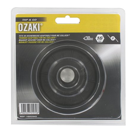 Greenstar 4134 Tête fil Nylon Tap-n-Go 2 fils pour désherbeuse Mc Culloch Hexagone de 16 mm