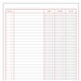 Livre de comptes DOHE 09908 Bordeaux A4 100 Volets