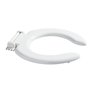 Rossignol Siège de toilette WC thermodur sans contact sans couvercle Classique Blanc