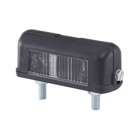 HELLA VALUEFIT Feu éclaireur de plaque - Halogène - 12V / 24V - Montage en saillie/vissé - Couleur du voyant: limpide - Fiche: F