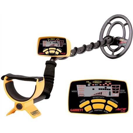 Pack : Détecteur de métaux Garrett ACE 250 + Protège Disque