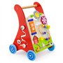 Viga Toys - 50950 - Jouet De Premier Age - Chariot À Pousser - Multi Activités - Rouge