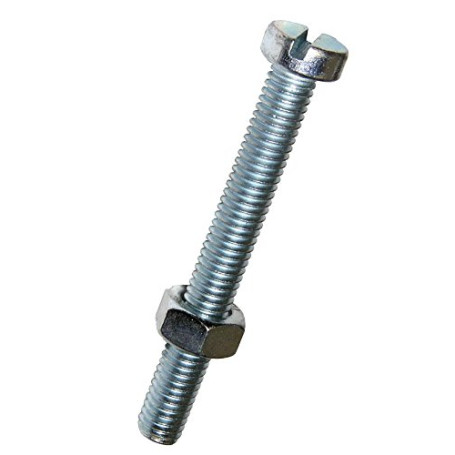 Dresselhaus vis à tête fendue et écrou cylindrique galvanisé 5 m x 20 mm-lot de 25