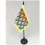 AZ FLAG - Drapeau De Table Pas-de-Calais - 15x10 cm - Mini Drapeau Du Département Calaisien De Bureau 100% Polyester Avec Hampe