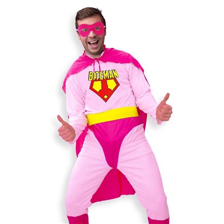 Sud Trading Déguisement Biteman Homme - Rose - Taille Unique