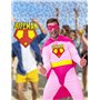Sud Trading Déguisement Biteman Homme - Rose - Taille Unique